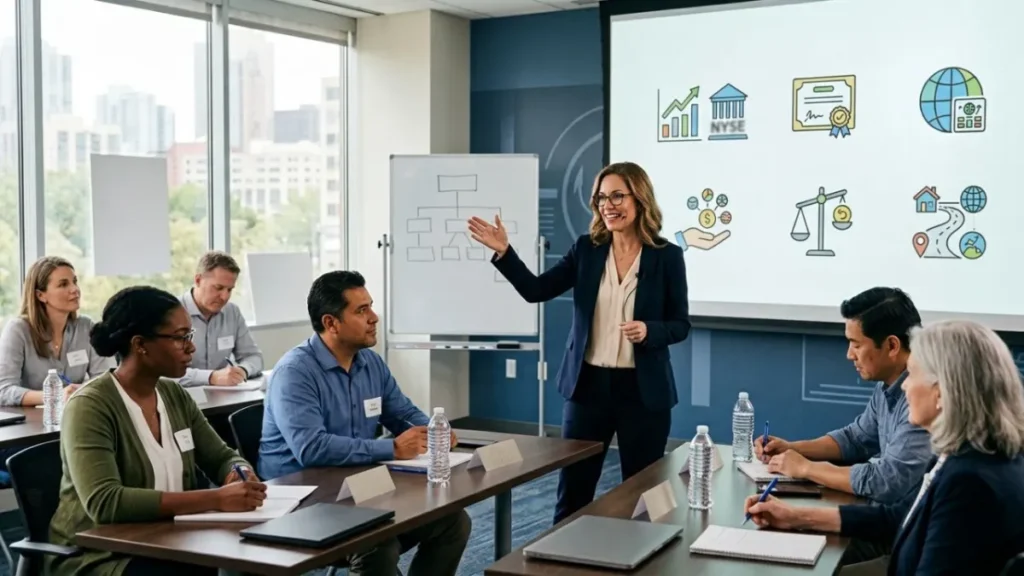 Investor awareness program explaining investing, risk, and financial education