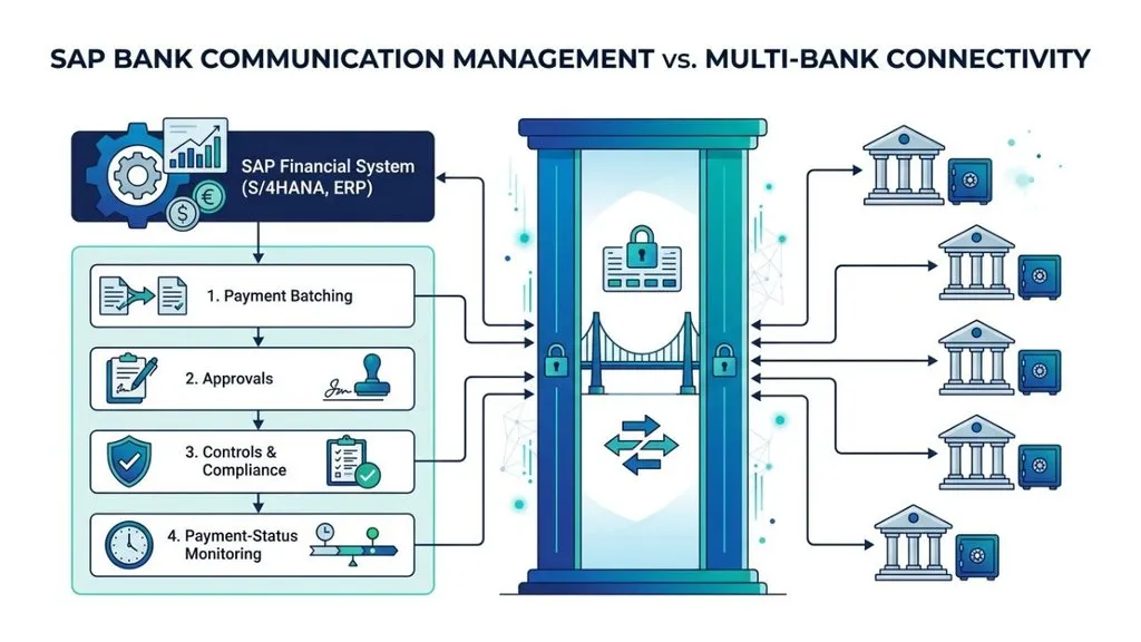 SAP BCM versus multi-bank connectivity architecture