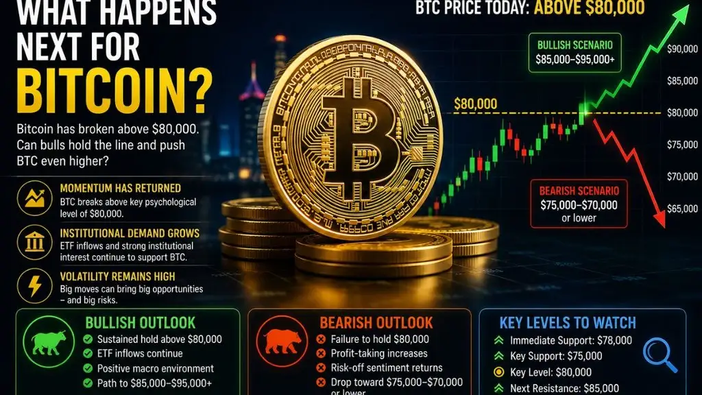 Bitcoin price outlook after breaking $80,000