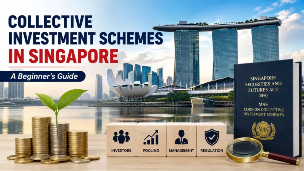 Singapore skyline representing collective investment schemes and regulation