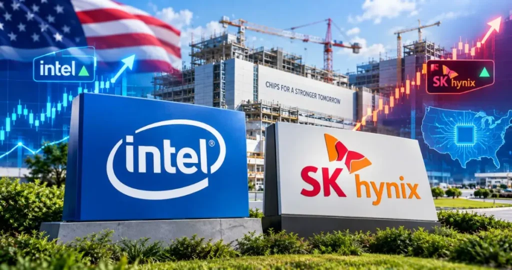 Intel and SK Hynix semiconductor chips with U.S. manufacturing background