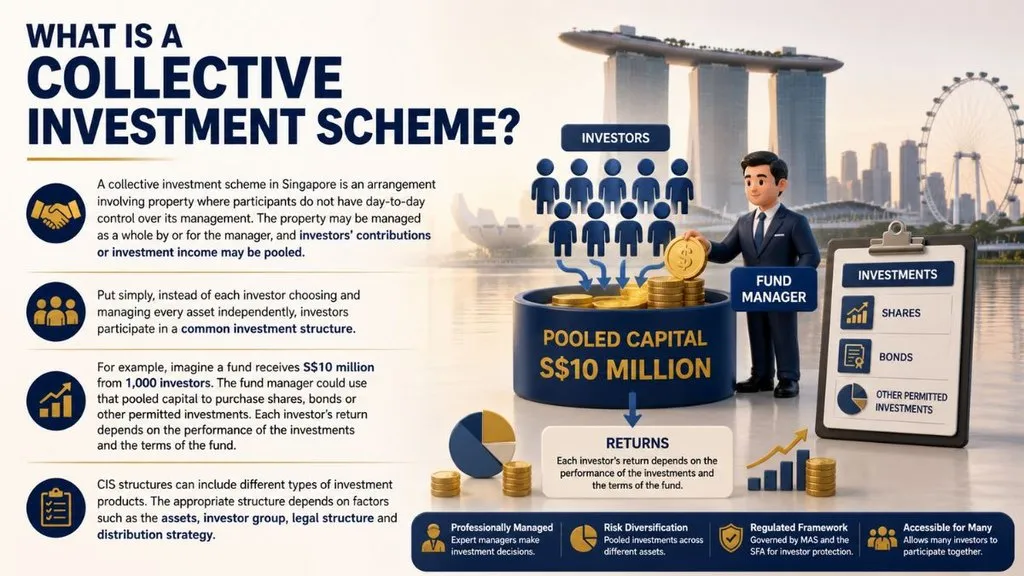 Investors pooling money under professional collective investment scheme management